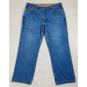 Duluth Trading Ballroom Jeans Men's 38x30 (Fits 38x29) Relaxed Fit Blue Denim